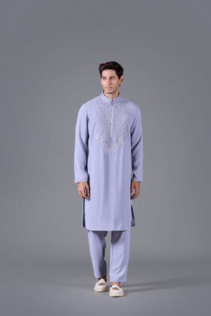 Ethereal Lilac Boomariyo Kurta Set
