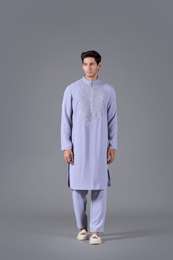 Ethereal Lilac Boomariyo Kurta Set