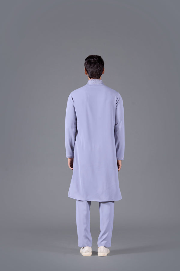 Ethereal Lilac Boomariyo Kurta Set
