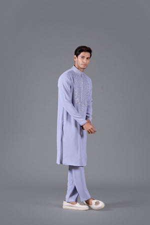 Ethereal Lilac Boomariyo Kurta Set