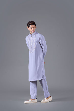 Ethereal Lilac Boomariyo Kurta Set