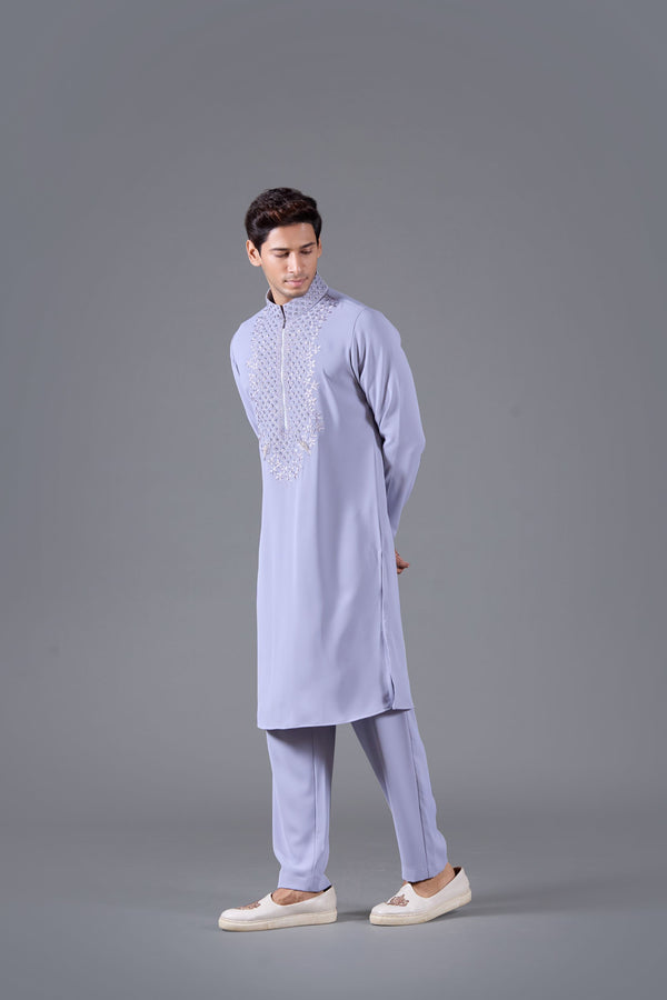 Ethereal Lilac Boomariyo Kurta Set