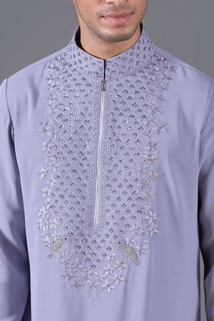 Ethereal Lilac Boomariyo Kurta Set