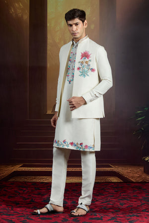 Regal Bloom Ivory Bundi Set
