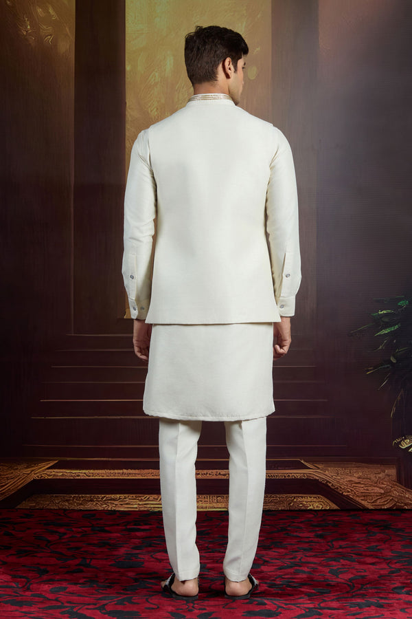Regal Bloom Ivory Bundi Set