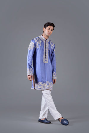 Sapphire Grace Silk Kurta