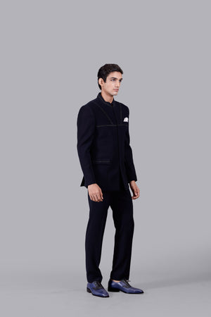 NAVY BLUE BOOMARIYO PINTEX WORK JODHPURI