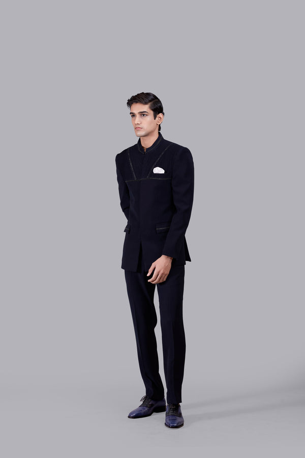 NAVY BLUE BOOMARIYO PINTEX WORK JODHPURI