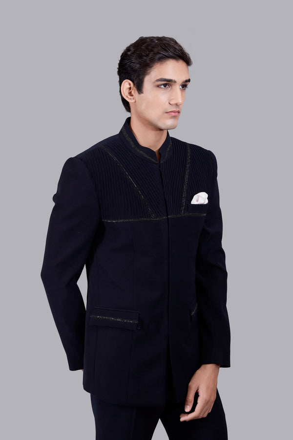NAVY BLUE BOOMARIYO PINTEX WORK JODHPURI