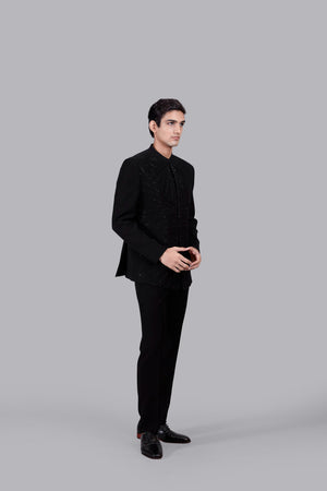 BLACK BOOMARIYO CUTDANA WORK JODHPURI