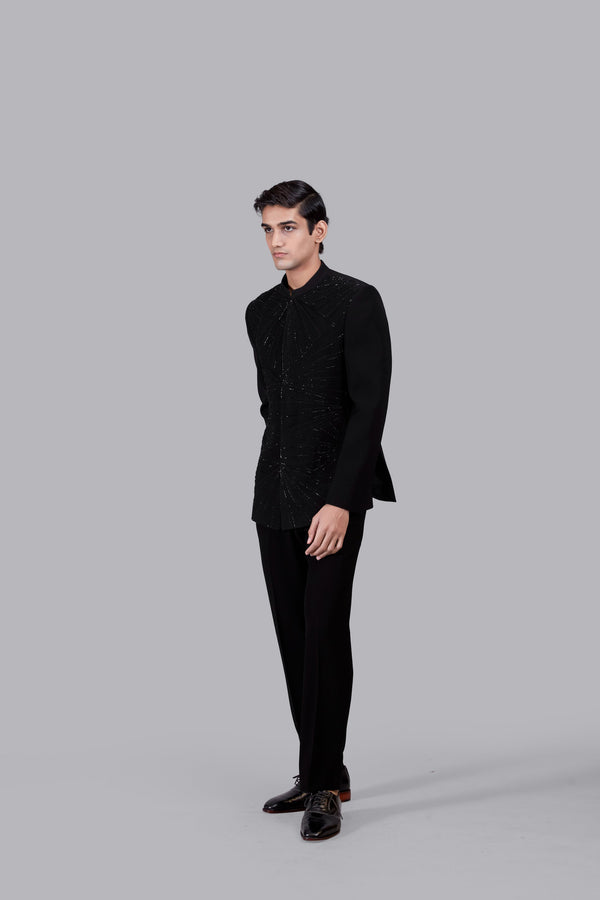 BLACK BOOMARIYO CUTDANA WORK JODHPURI