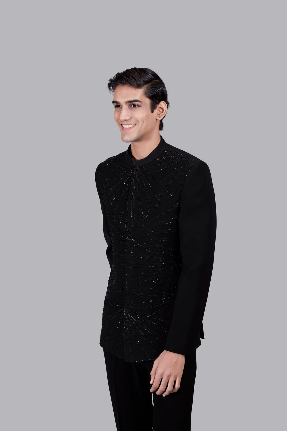 BLACK BOOMARIYO CUTDANA WORK JODHPURI