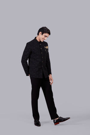 BLACK BOOMARIYO RUBBER PRINT JODHPURI