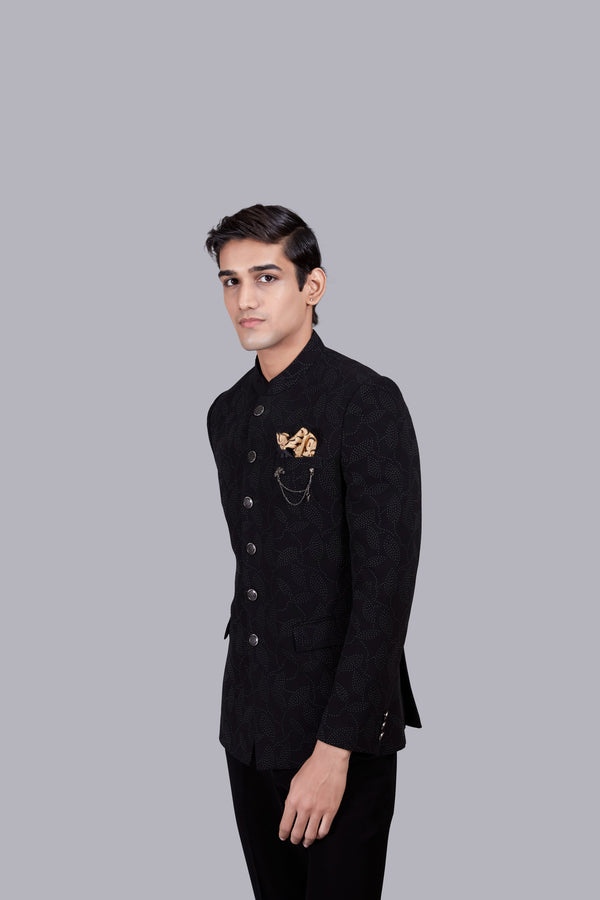 BLACK BOOMARIYO RUBBER PRINT JODHPURI