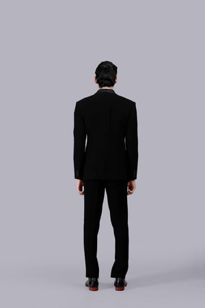 BLACK BOOMARIYO PIPING WORKT SUIT