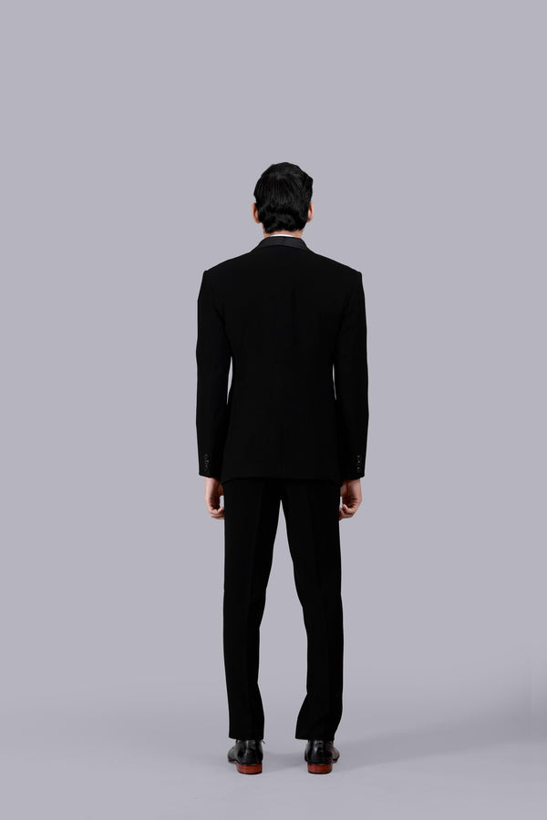 BLACK BOOMARIYO PIPING WORKT SUIT