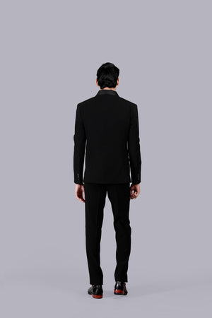 BLACK BOOMARIYO THREAD WORK SUIT