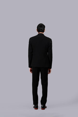 BLACK BOOMARIYO DIAMOND WORK SUIT