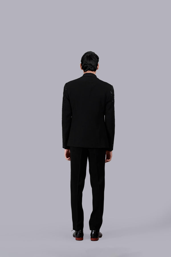 BLACK BOOMARIYO DIAMOND WORK SUIT