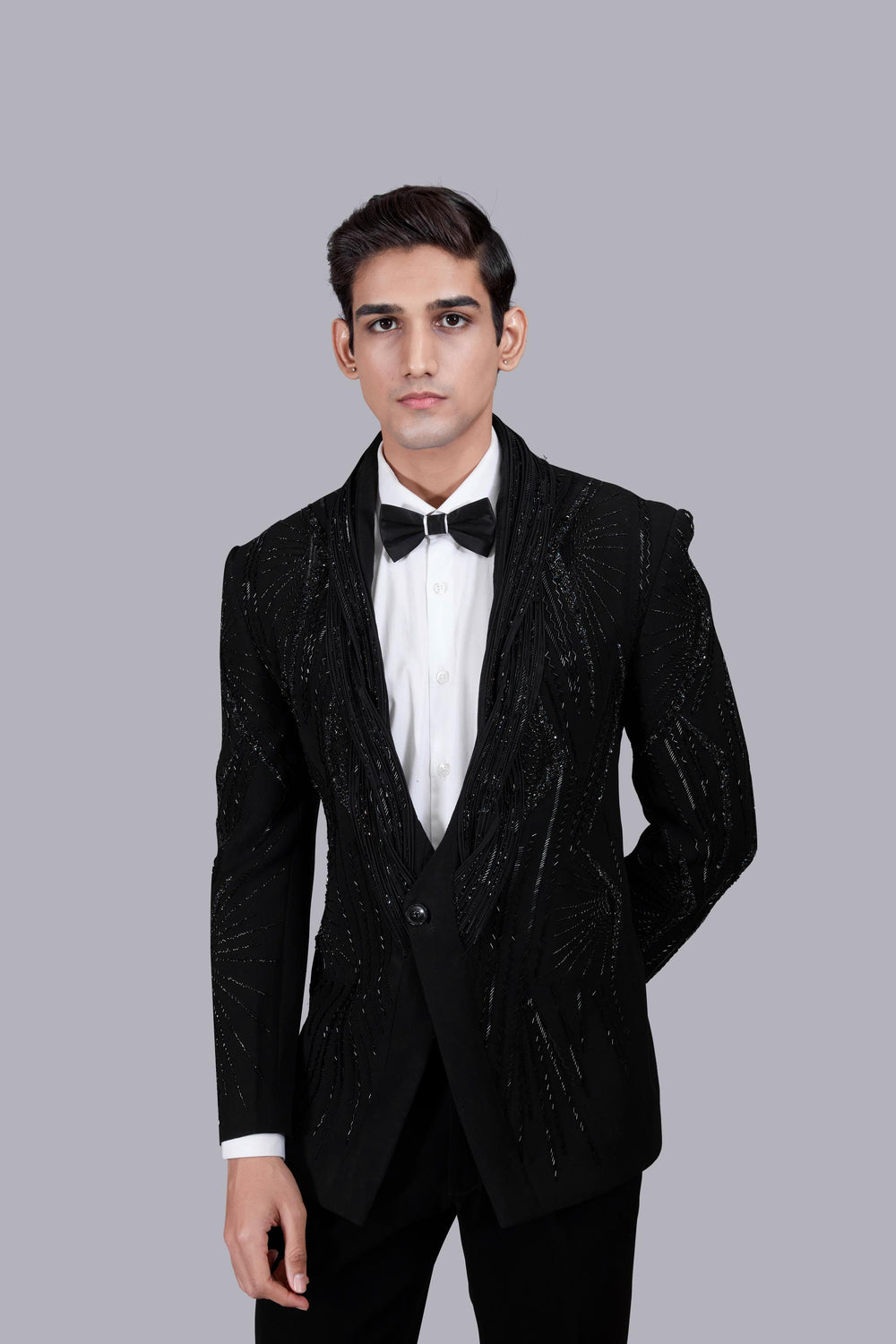 BLACK BOOMARIYO PEARL WORK SUIT