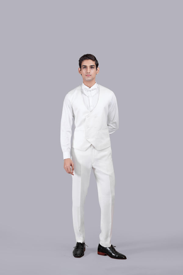 WHITE BOOMARIYO TAPPING WORK SUIT