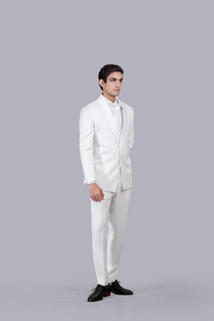 WHITE BOOMARIYO TAPPING WORK SUIT
