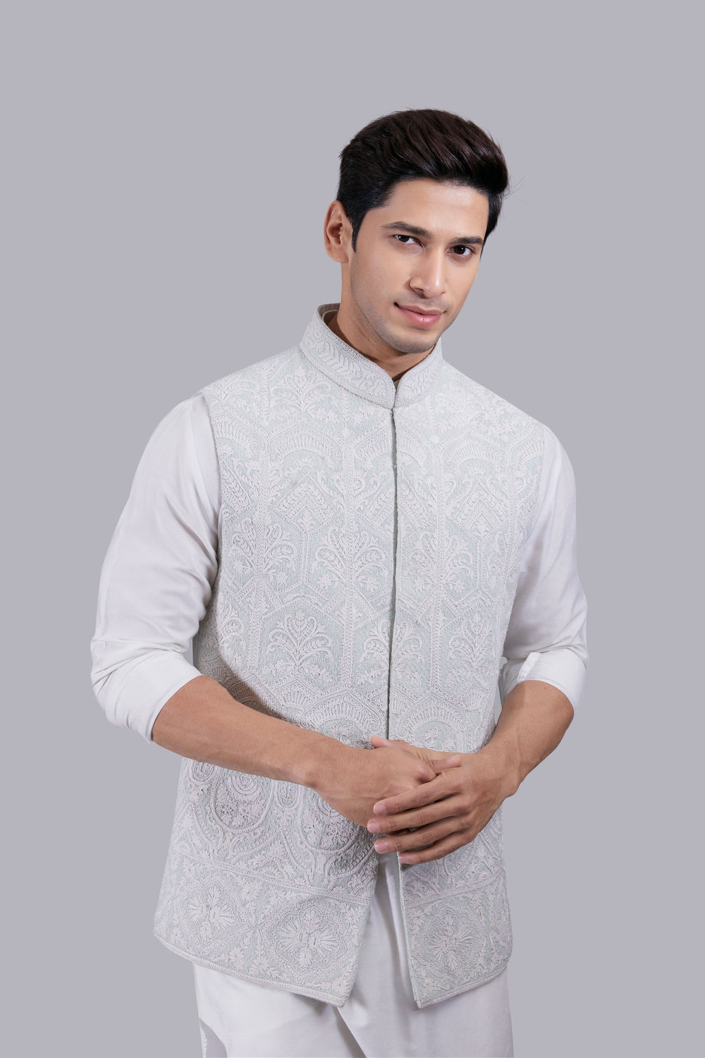 MINT MATKA SILK THREAD ARI WORK BUNDI SET