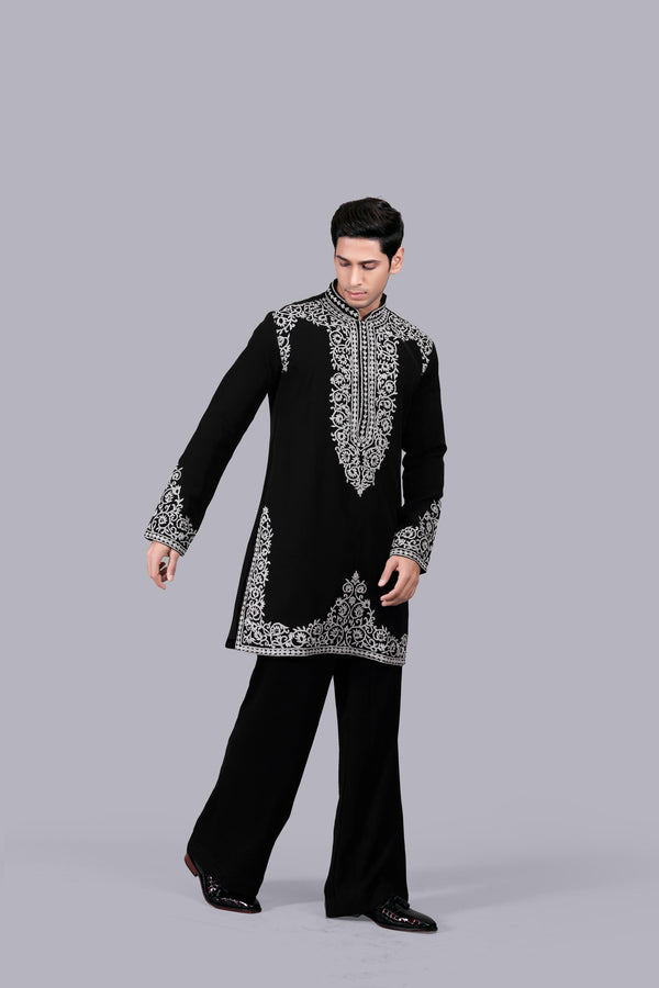 BLACK BOOMARIYO THREAD WORK KURTA