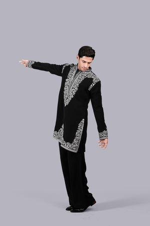 BLACK BOOMARIYO THREAD WORK KURTA