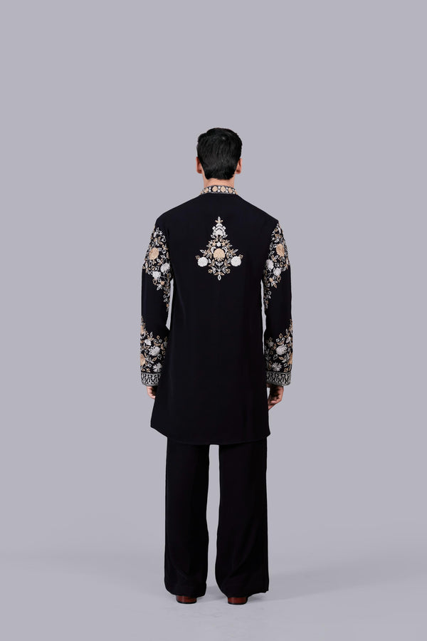 BLACK BOOMARIYO GOLD HAND KURTA